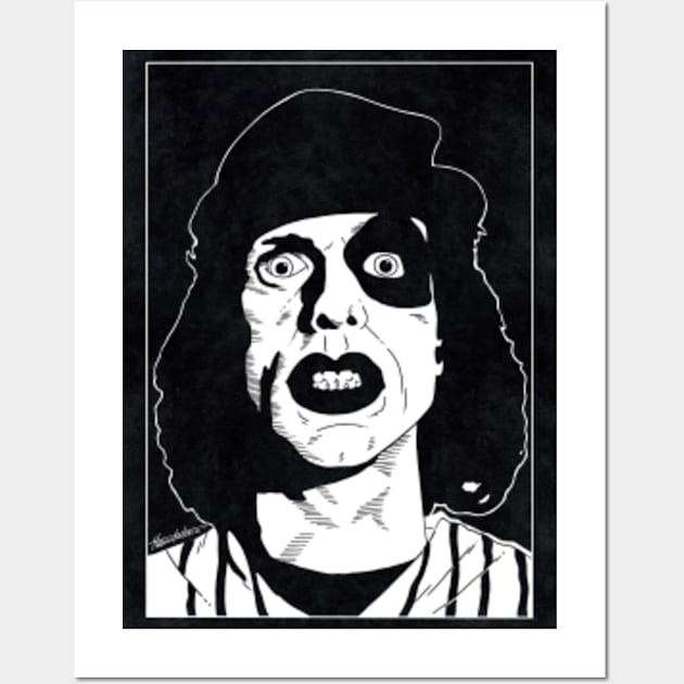 BASEBALL FURY - The Warriors (Black and White) Wall Art by Famous Weirdos